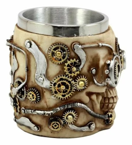 Steampunk Skull Coffee Mug/Cup - Clockwork Fantasy Gift