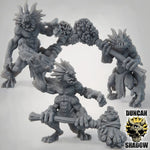 Sahuagin Brawlers with Hammers - Resin Mini | DnD & Tabletop | 28mm