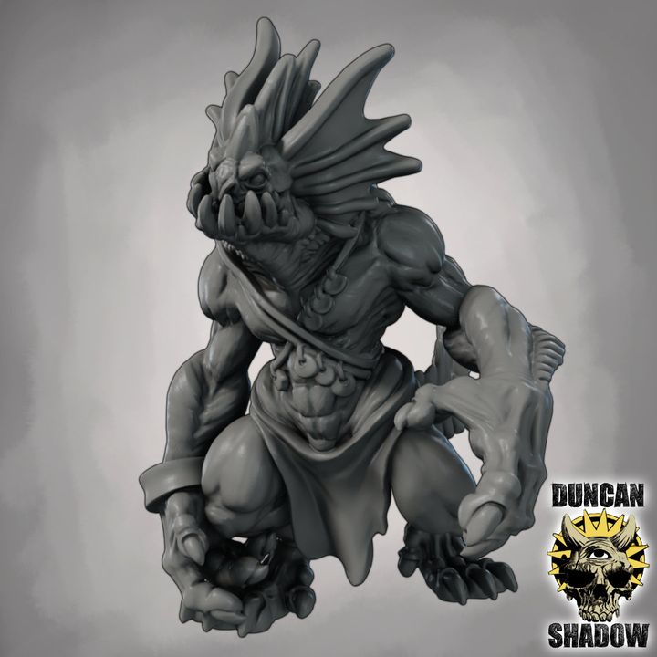 Sahuagin - Resin Miniature for DnD & Tabletop Games | 28mm/32mm