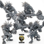 Sahuagin with Hammers - Resin Mini | DnD & Tabletop | 28mm