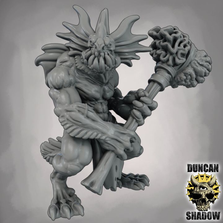 Sahuagin with Hammers - Resin Mini | DnD & Tabletop | 28mm