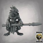 Sahuagin with Spears - Resin Mini | DnD & Tabletop | 28mm