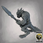 Sahuagin with Spears - Resin Mini | DnD & Tabletop | 28mm