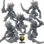 Sahuagin with Swords - Resin Mini | DnD & Tabletop | 28mm