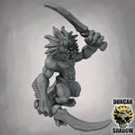 Sahuagin with Swords - Resin Mini | DnD & Tabletop | 28mm
