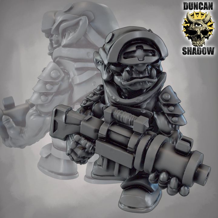 Sci - Fi Goblins with Guns - Resin Mini | DnD & Tabletop | 28mm