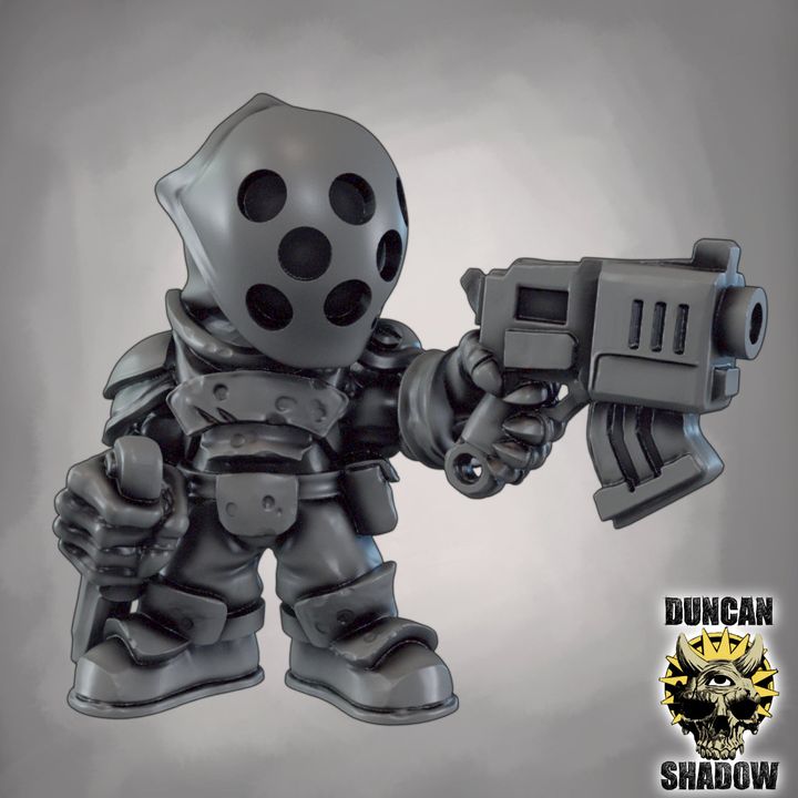 Sci_Fi Goblins with Pistols - Resin Mini | DnD & Tabletop | 28mm