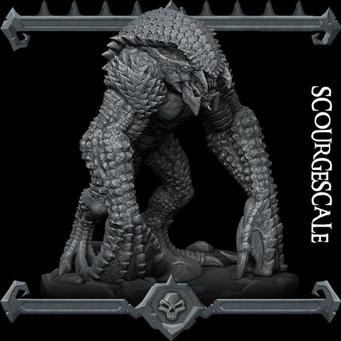 SCOURGESCALEMiniature Model - All Sizes | Dungeons and Dragons | Pathfinder | War Gaming