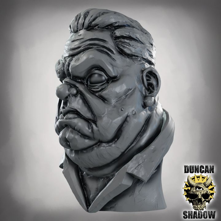 The Fat man, Gangster Bust - Display Bust | 1:4 Scale (~70mm)
