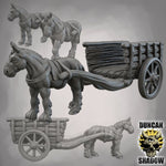 Wagon Small - Resin Miniature for DnD & Tabletop Games | 28mm/32mm