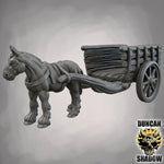 Wagon Small - Resin Miniature for DnD & Tabletop Games | 28mm/32mm
