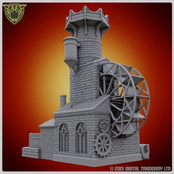 The Dice Mill - A huge dice tower with rotating wheel by Digital Taxidermy