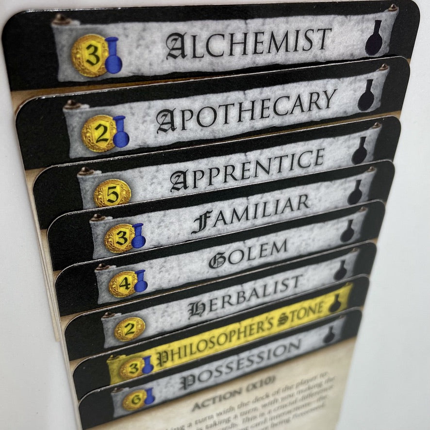 Dominion - ALCHEMY - Game Card Dividers - High Quality Printed Cards
