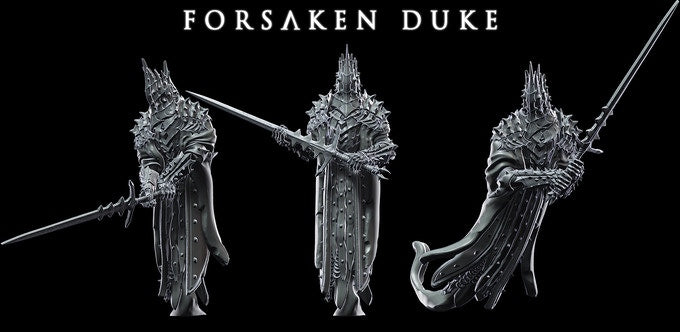 Forsaken Duke | 32mm Scale Resin Model | From the Lost Souls Collection