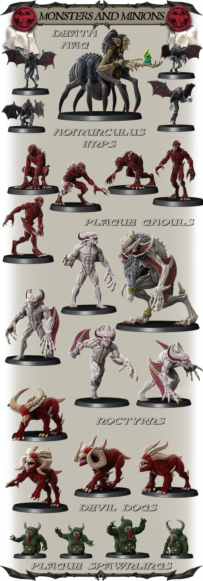 Plague Ghouls Pack of 5 from the Death Plague Collection / RocketPigGames / DnD5e