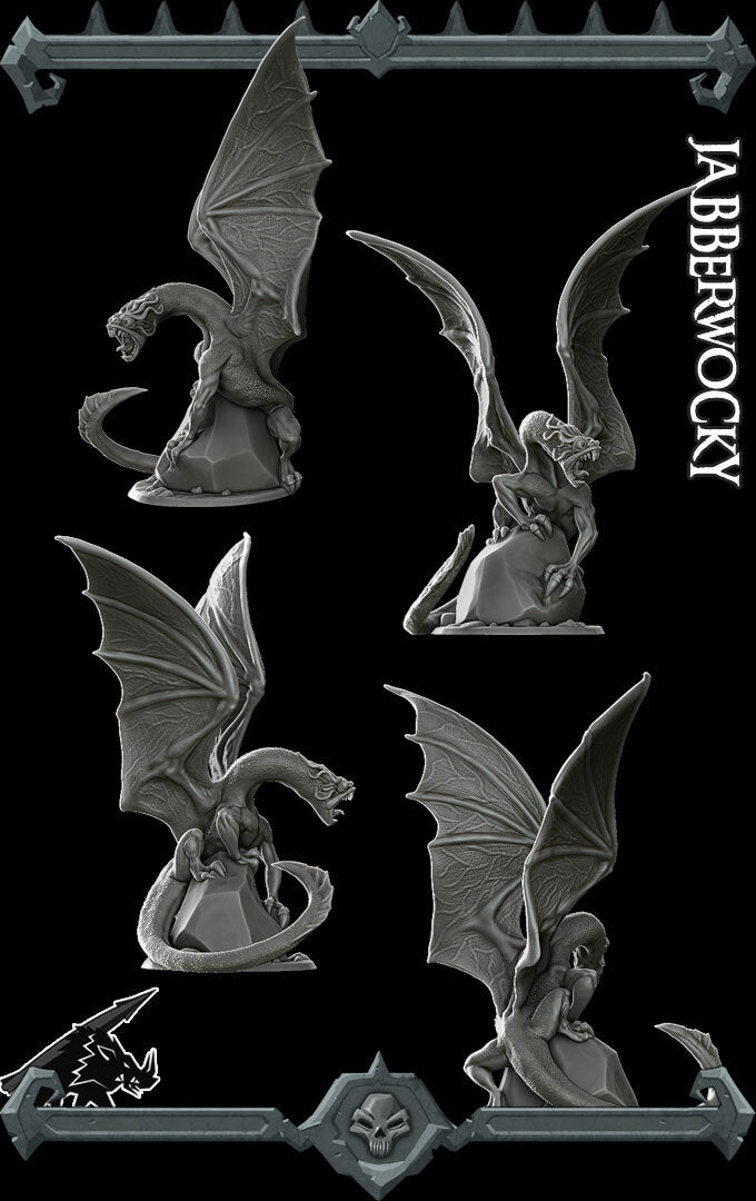 JABBERWOCKY - Miniature | All Sizes | Dungeons and Dragons | Pathfinder | War Gaming