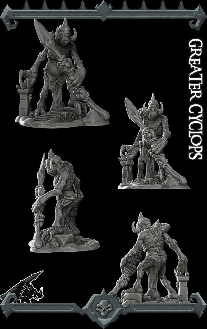 GREATER CYCLOPS - Miniature | All Sizes | Dungeons and Dragons | Pathfinder | War Gaming