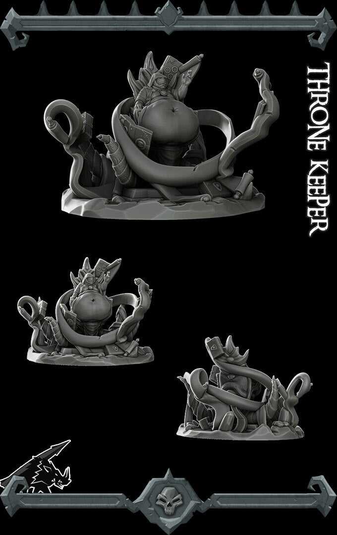 THRONE KEEPER - Miniature | All Sizes | Dungeons and Dragons | Pathfinder | War Gaming