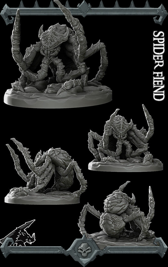 SPIDER FIEND - Miniature | All Sizes | Dungeons and Dragons | Pathfinder | War Gaming