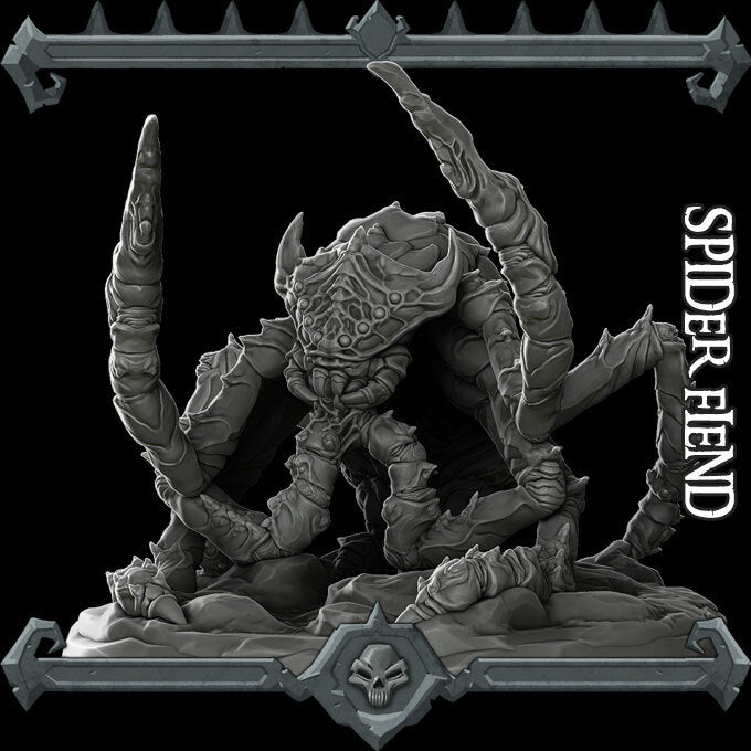 SPIDER FIEND - Miniature | All Sizes | Dungeons and Dragons | Pathfinder | War Gaming
