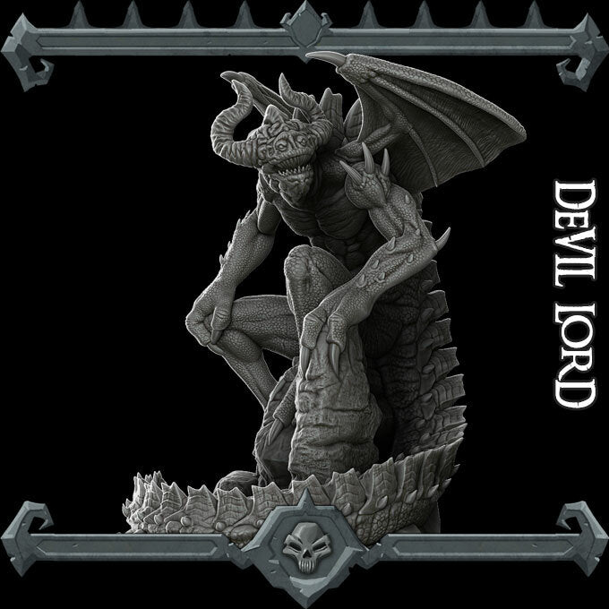 DEVIL LORD - Miniature | All Sizes | Dungeons and Dragons | Pathfinder | War Gaming