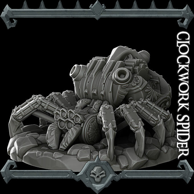 CLOCKWORK SPIDER - Miniature | Dungeons and dragons | Cthulhu | Pathfinder | War Gaming