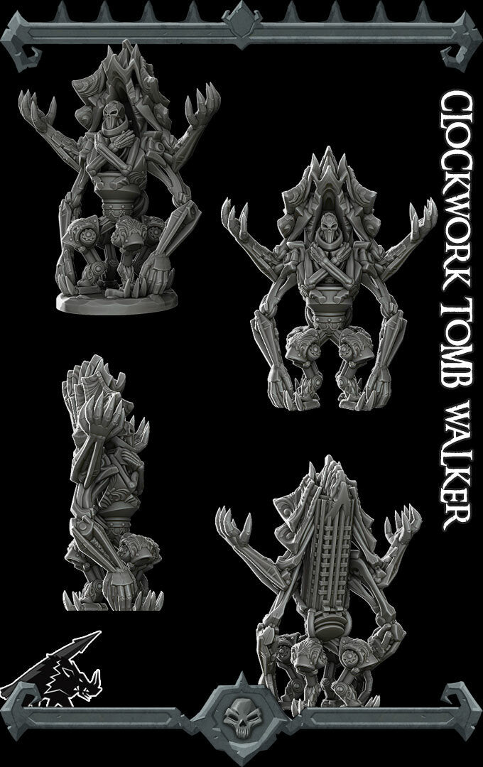 CLOCKWORK TOMB WALKER - Miniature | Dungeons and dragons | Cthulhu | Pathfinder | War Gaming