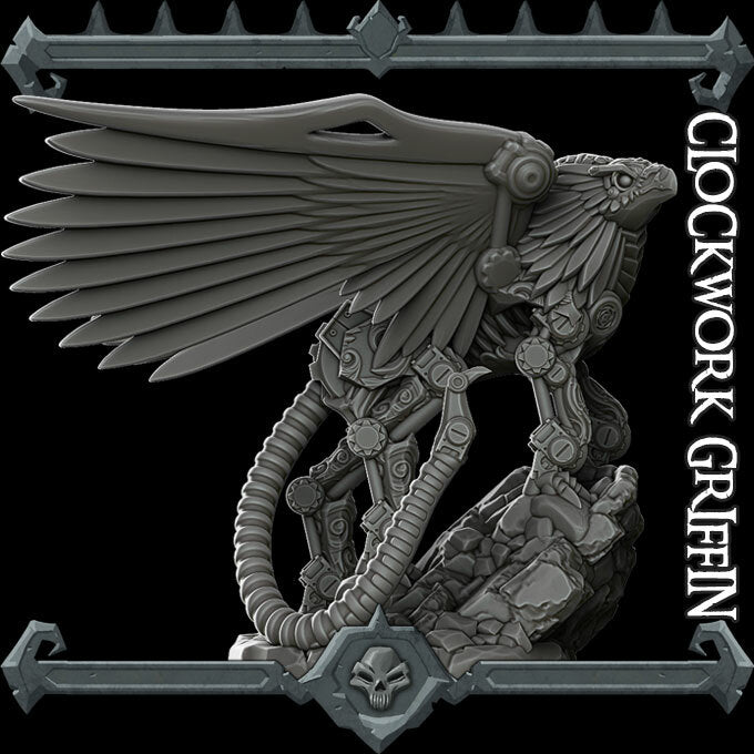 CLOCKWORK GRIFFIN - Miniature | Dungeons and dragons | Cthulhu | Pathfinder | War Gaming