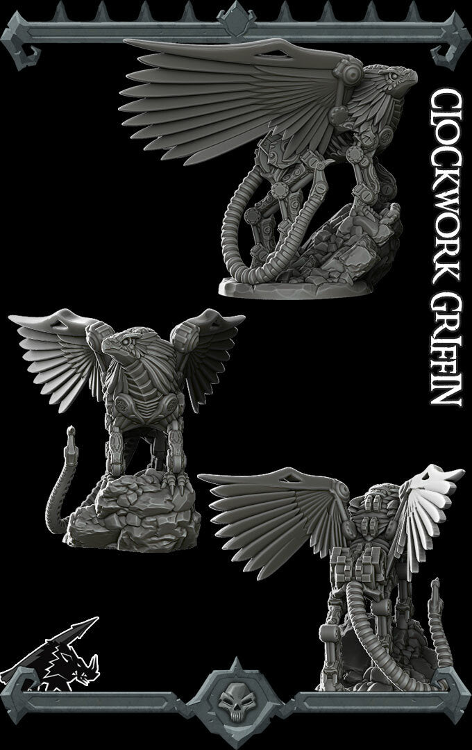 CLOCKWORK GRIFFIN - Miniature | Dungeons and dragons | Cthulhu | Pathfinder | War Gaming