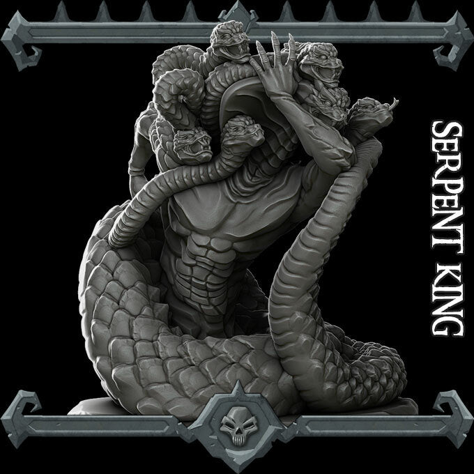 Serpent King - Miniature | Dungeons and dragons | Cthulhu | Pathfinder | War Gaming