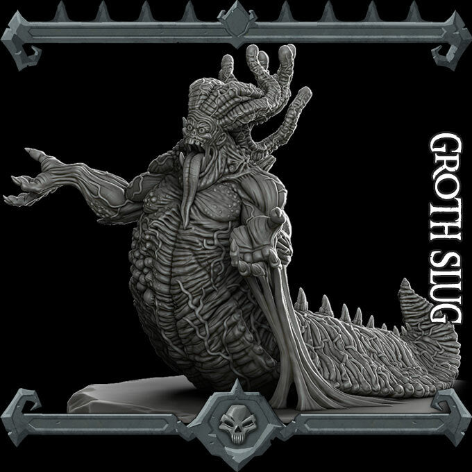 Groth Slug - Miniature | Dungeons and dragons | Cthulhu | Pathfinder | War Gaming