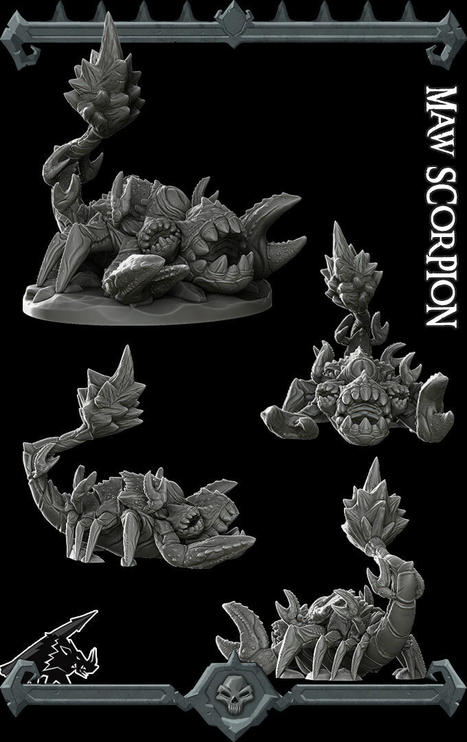 Maw Scorpion - Miniature | Dungeons and dragons | Cthulhu | Pathfinder | War Gaming