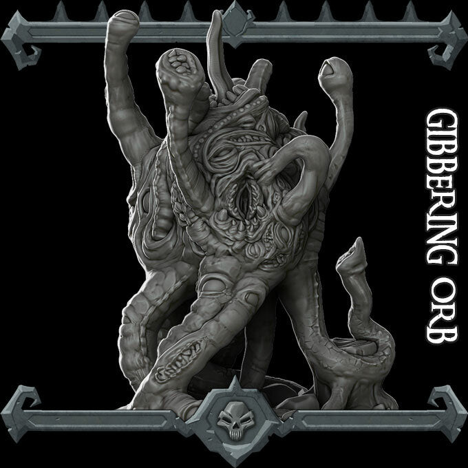 Gibbering Orb - Miniature | Dungeons and dragons | Cthulhu | Pathfinder | War Gaming