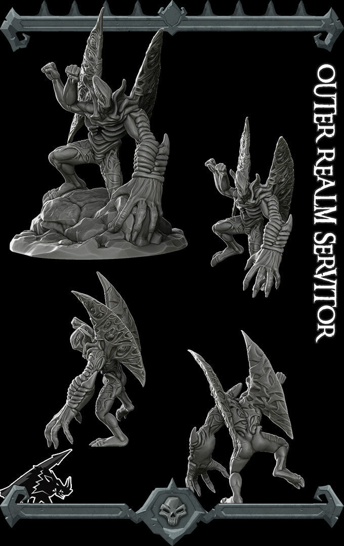 OUTER REALM SERVITOR - Miniature | Dungeons and dragons | Cthulhu | Pathfinder | War Gaming