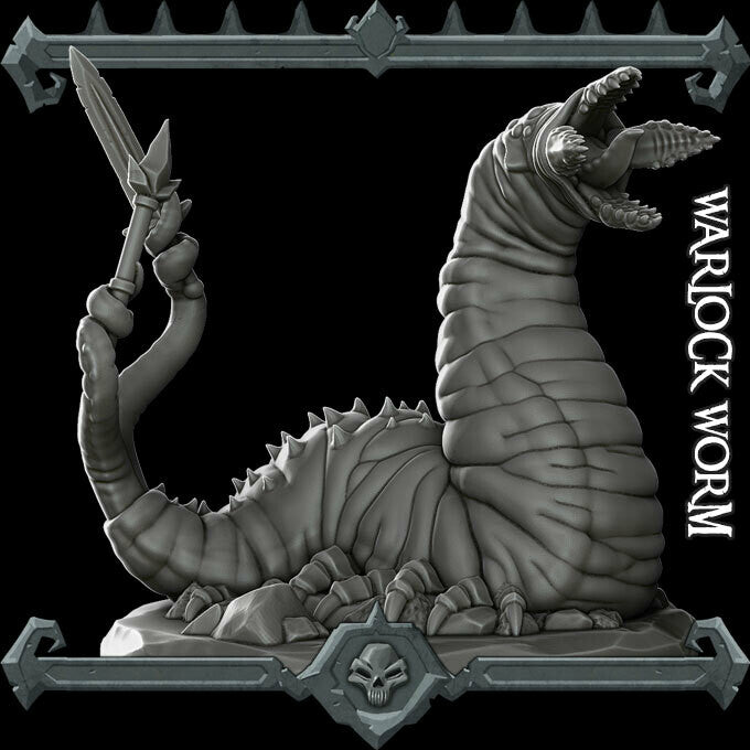 WARLOCK WORM - Miniature | Dungeons and dragons | Cthulhu | Pathfinder | War Gaming