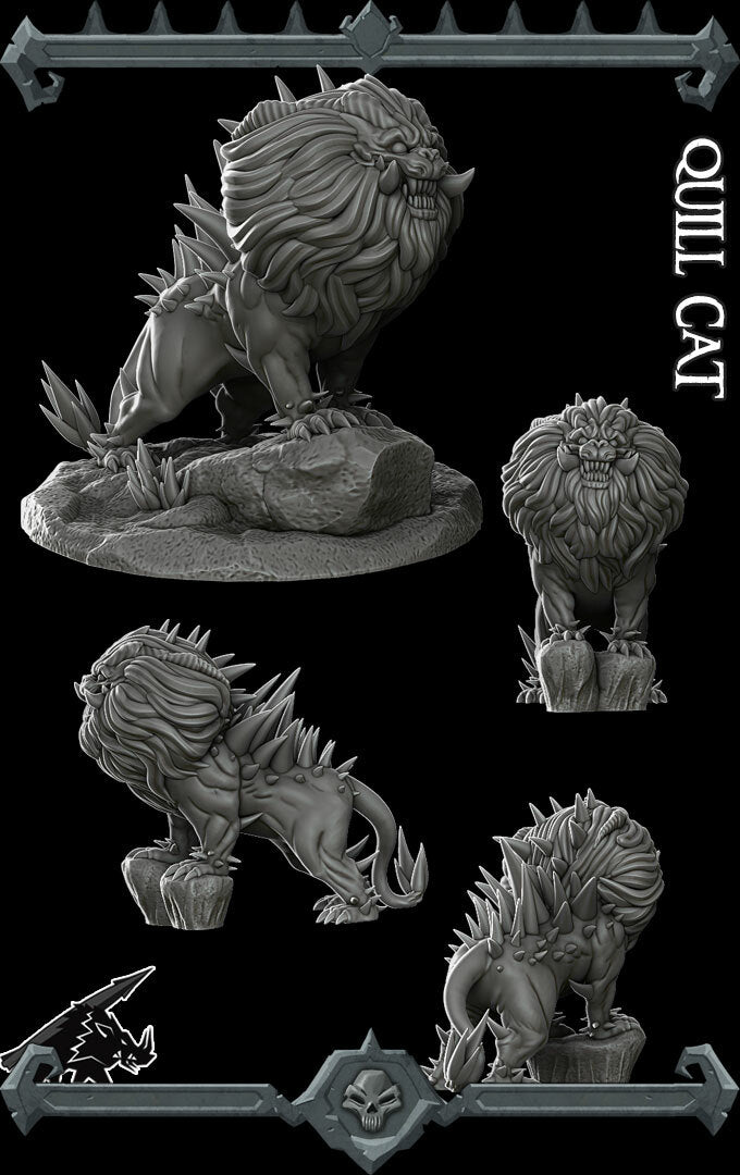 QUILL CAT - Miniature | Dungeons and dragons | Cthulhu | Pathfinder | War Gaming