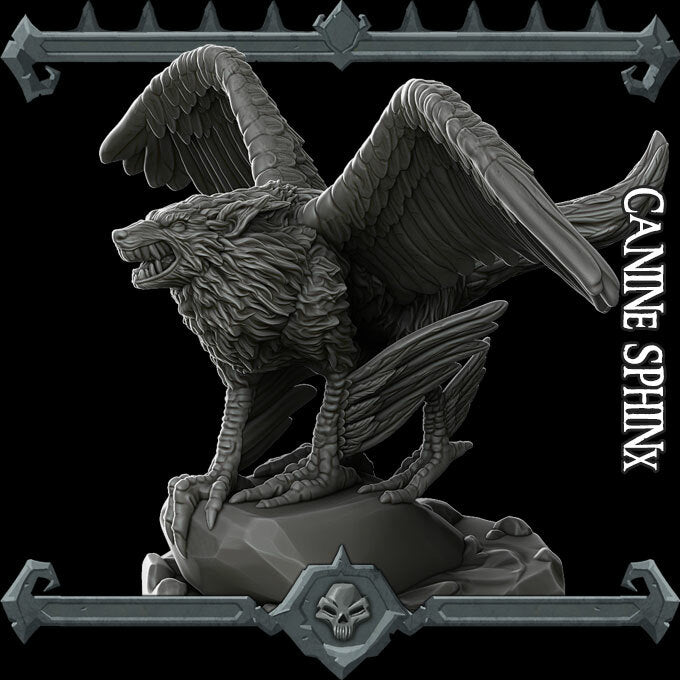 CANINE SPHINX - Miniature | Dungeons and dragons | Cthulhu | Pathfinder | War Gaming