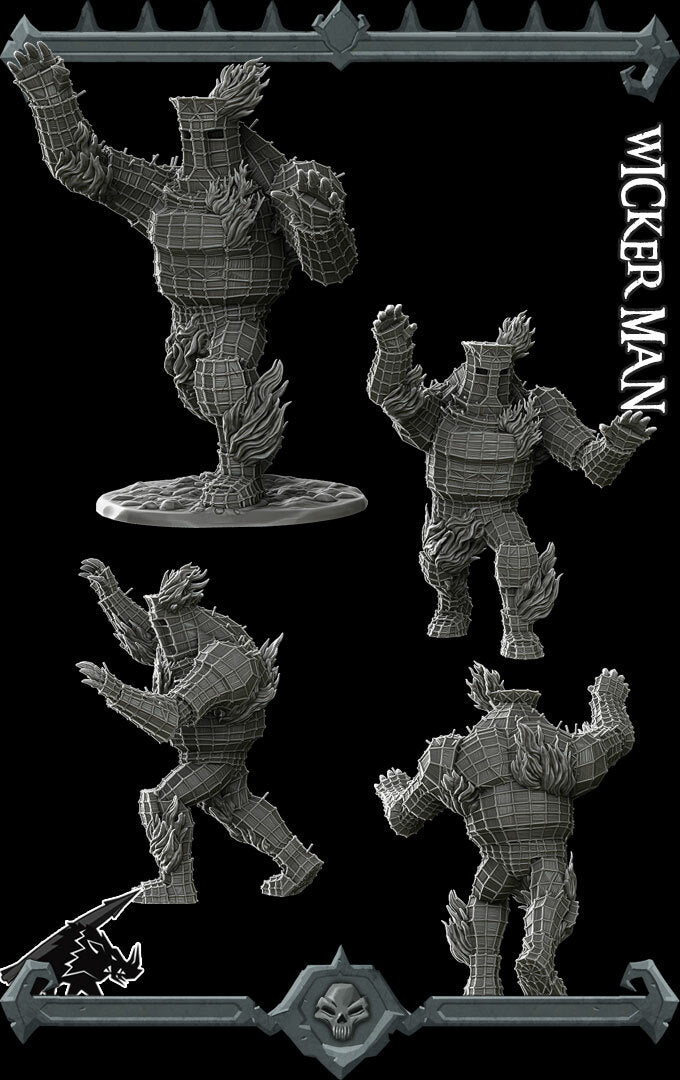 WICKERMAN - Miniature | All Sizes | Dungeons and Dragons | Pathfinder | War Gaming