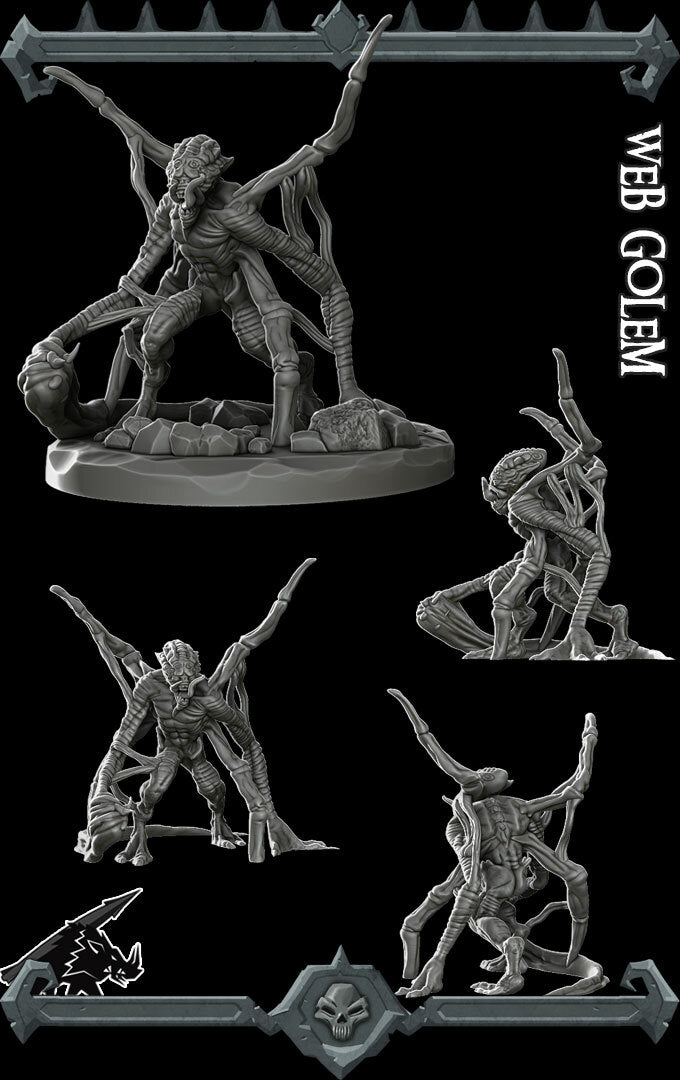 WEB GOLEM- Miniature | All Sizes | Dungeons and Dragons | Pathfinder | War Gaming