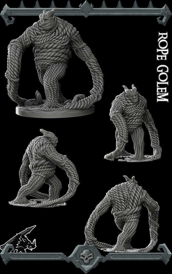 ROPE GOLEM - Miniature | All Sizes | Dungeons and Dragons | Pathfinder | War Gaming