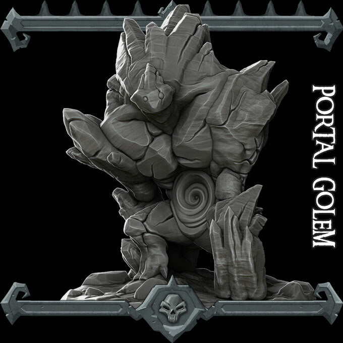 PORTAL GOLEM - Miniature | All Sizes | Dungeons and Dragons | Pathfinder | War Gaming
