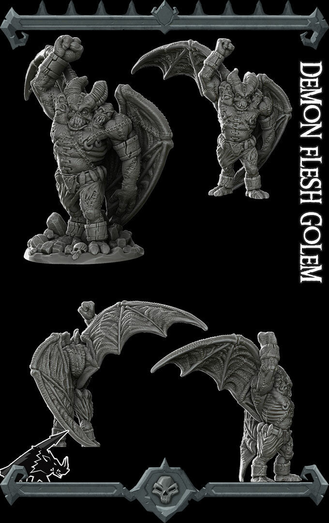 DEMON FLESH GOLEM - Miniature | All Sizes | Dungeons and Dragons | Pathfinder | War Gaming