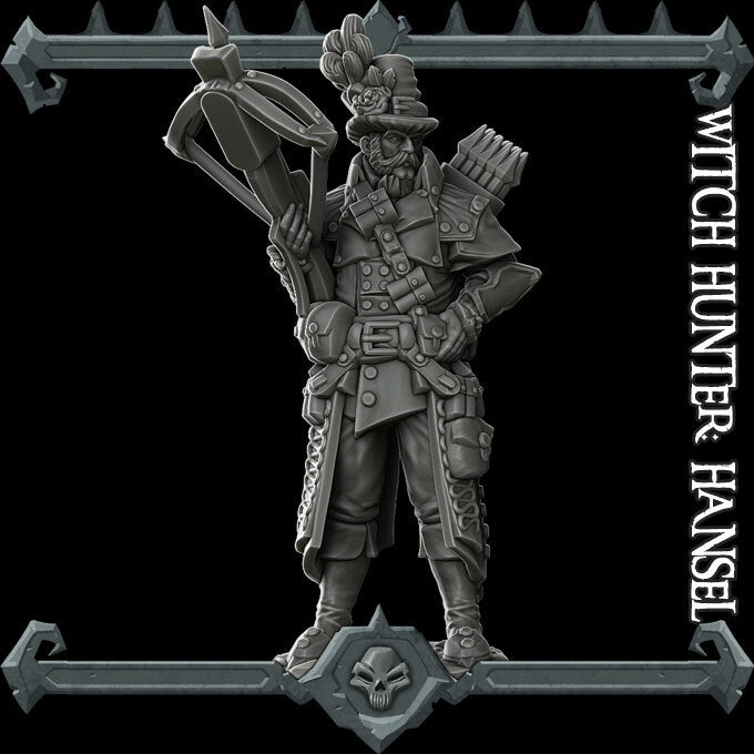 WITCH HUNTER HANSEL - Miniature | All Sizes | Dungeons and Dragons | Pathfinder | War Gaming