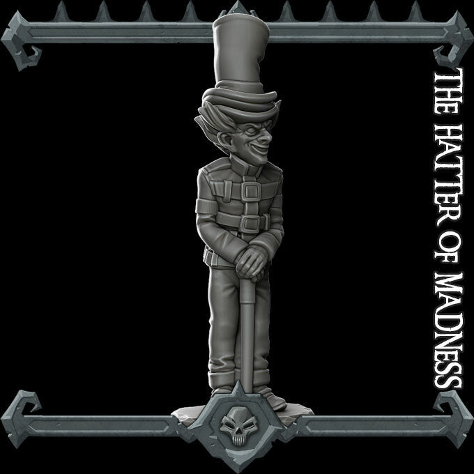 THE HATTER OF MADNESS - Miniature | All Sizes | Dungeons and Dragons | Pathfinder | War Gaming