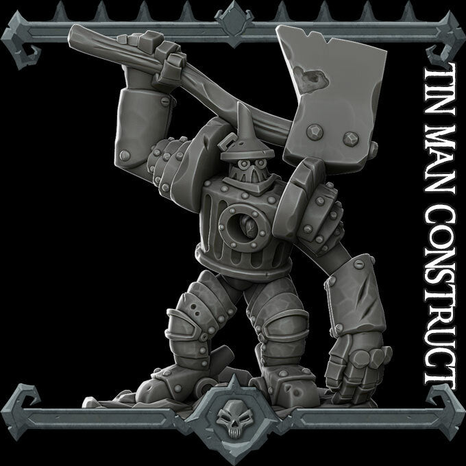 TIN MAN CONSTRUCT - Miniature | All Sizes | Dungeons and Dragons | Pathfinder | War Gaming