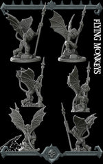FLYING MONKEYS - Miniature | All Sizes | Dungeons and Dragons | Pathfinder | War Gaming