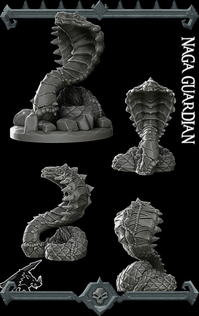 NAGA GUARDIAN - Miniature | Dungeons and dragons | Cthulhu | Pathfinder | War Gaming