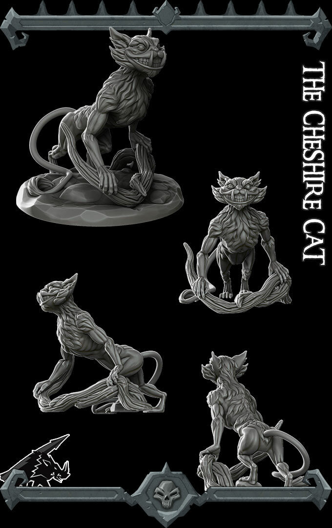 CHESHIRE CAT- Miniature | All Sizes | Dungeons and Dragons | Pathfinder | War Gaming