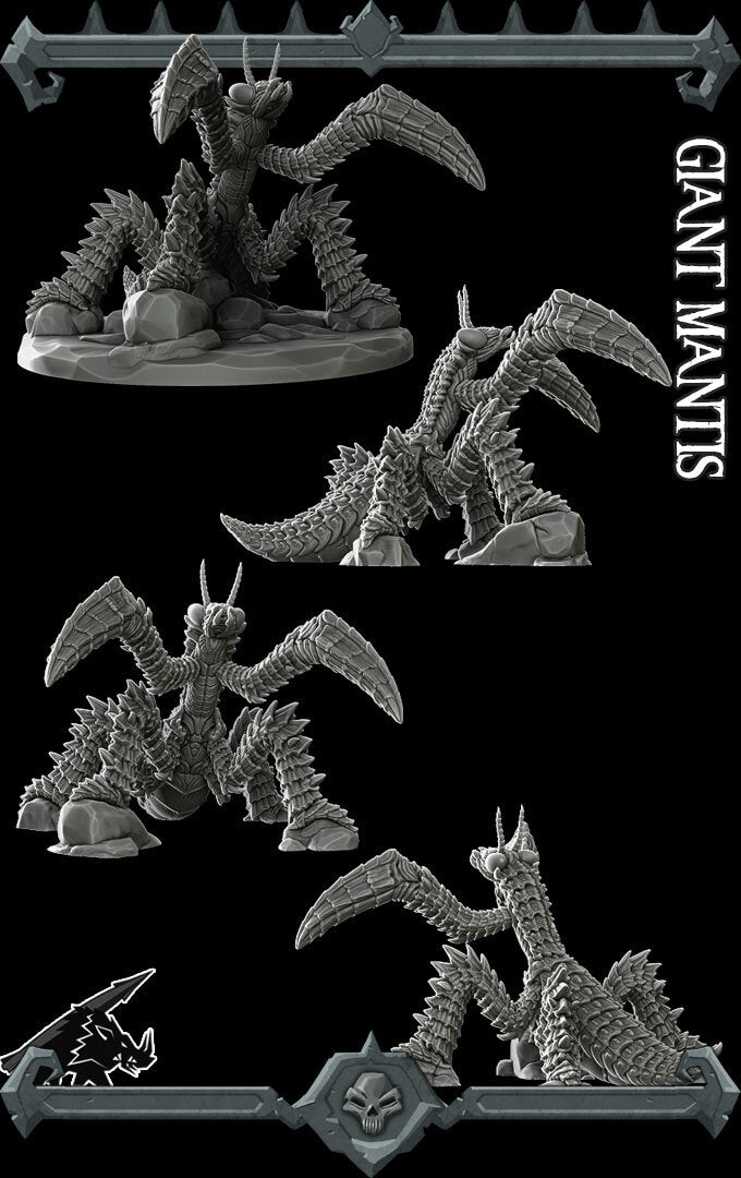 GIANT MANTIS - Miniature | Dungeons and dragons | Cthulhu | Pathfinder | War Gaming