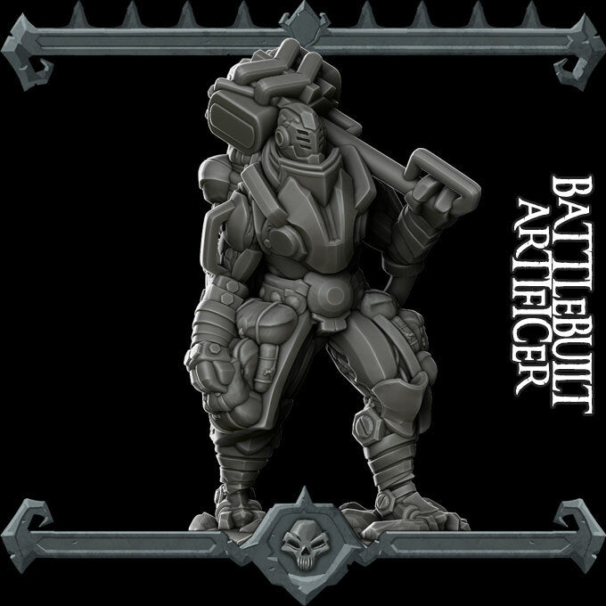 BATTLE BUILT ARTIFICER - Miniature | All Sizes | Dungeons and Dragons | Pathfinder | War Gaming